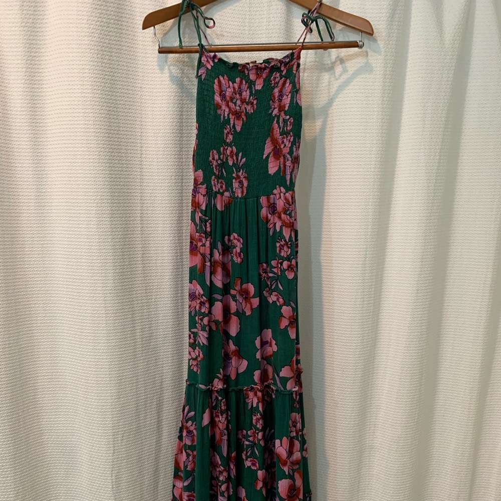 Free People Blue Flower Maxi Dress